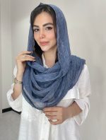 شال نخ حریر ابریشم سنگشور کد3048 - Image 2