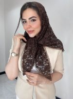 مینی اسکارف گیپور مخمل کد3049 - Image 5