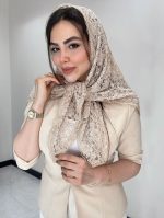 مینی اسکارف گیپور مخمل کد3049 - Image 4
