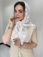مینی اسکارف گیپور مخمل کد3049 - Image 6