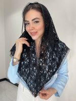 مینی اسکارف گیپور مخمل کد3049 - Image 8