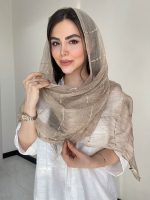 شال حریر نخ ابریشم سنگشور کد3050 - Image 2