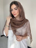 شال حریر نخ ابریشم سنگشور کد3050 - Image 6
