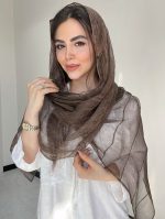 شال حریر نخ ابریشم سنگشور کد3050 - Image 5