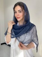 شال حریر نخ ابریشم سنگشور کد3050 - Image 7