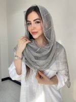 شال حریر نخ ابریشم سنگشور کد3050 - Image 8