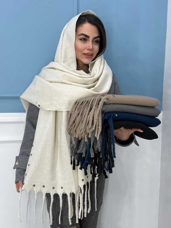 بیگ اسکارف موهر کوبیده وارداتی کد 1046