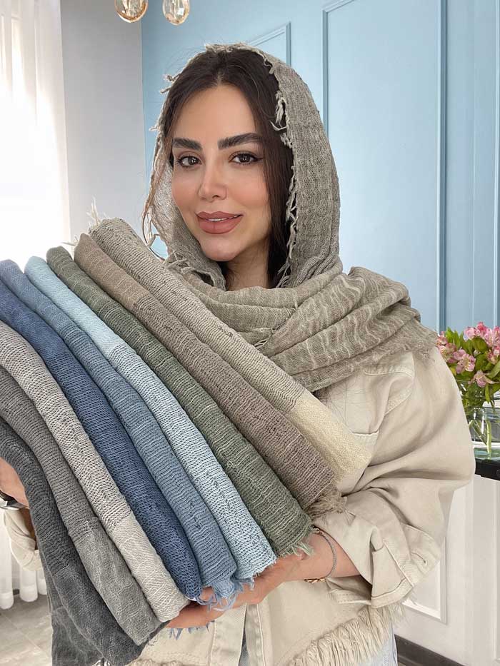 شال نخی کنفی سنگشور وارداتی کد 2029