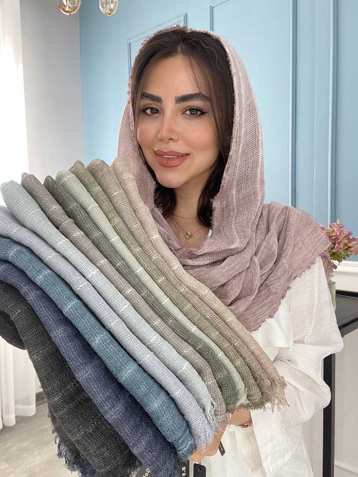 شال نخی کنفی سنگشور وارداتی کد 2032