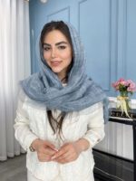 شال نخ حریر ارگانزا دولایه کد2061 - Image 11