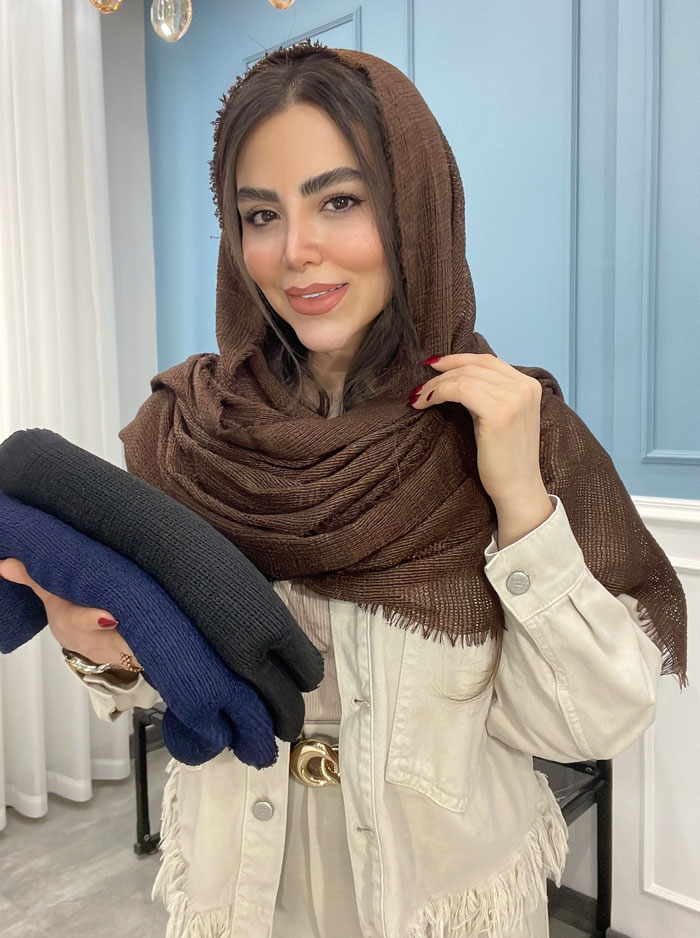 شال نخی حصیری کد 3028