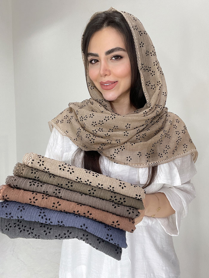شال نخ حریر مخمل کد3044