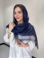 شال نخ حریر ابریشم ارگانزاحصیری کد3051 - Image 7