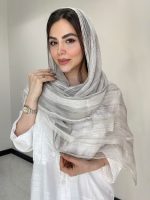 شال نخ حریر ابریشم ارگانزاحصیری کد3051 - Image 11