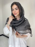 شال نخ حریر ابریشم ارگانزاحصیری کد3051 - Image 13