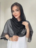 شال نخ حریر مخمل برجسته کد3056 - Image 6