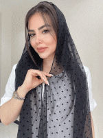 شال نخ حریر مخمل برجسته کد3056 - Image 5
