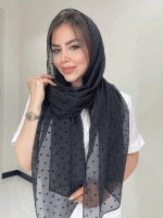 شال نخ حریر مخمل برجسته کد3056 - Image 2