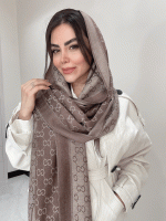 شال کشمیر ژاکارد دورو کد3077 - Image 2