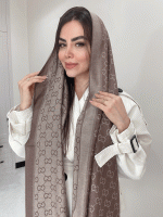 شال کشمیر ژاکارد دورو کد3077 - Image 4